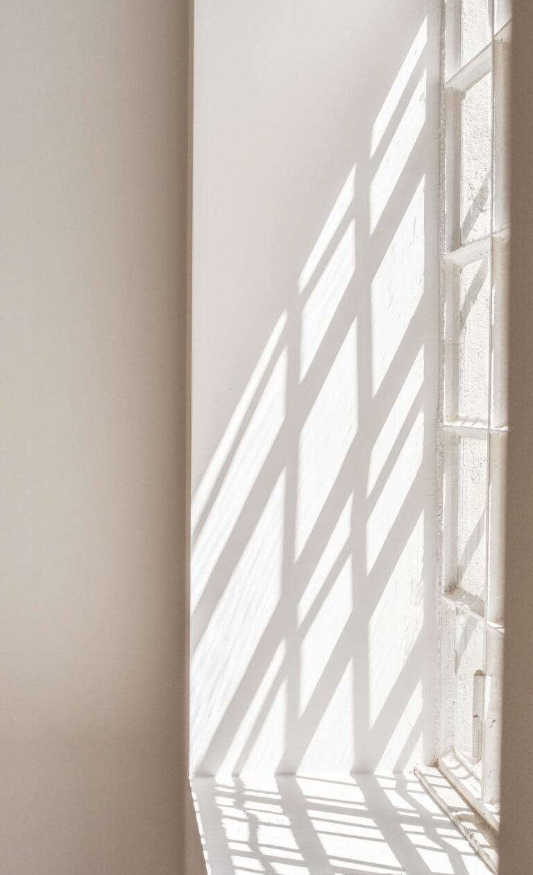 Sunlight shining through a window.